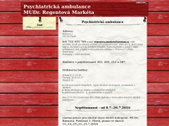 Psychiatrick ambulance MUDr.RegentovMarkta