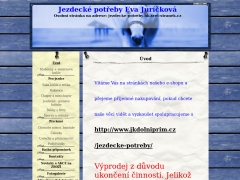 Jezdeck� pot�eby Eva Jur��kov�